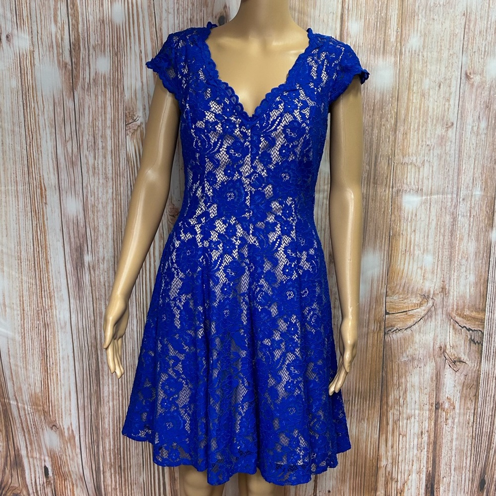 Eliza J Royal‎ Blue Lace Dress
